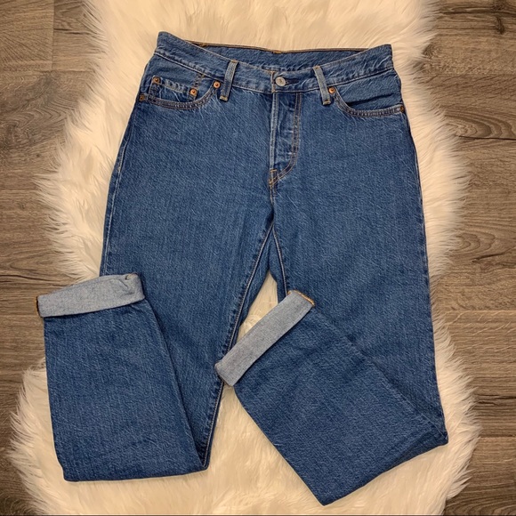 Levi’s 501 Medium Wash Blue Denim Jeans 25 - Picture 4 of 15